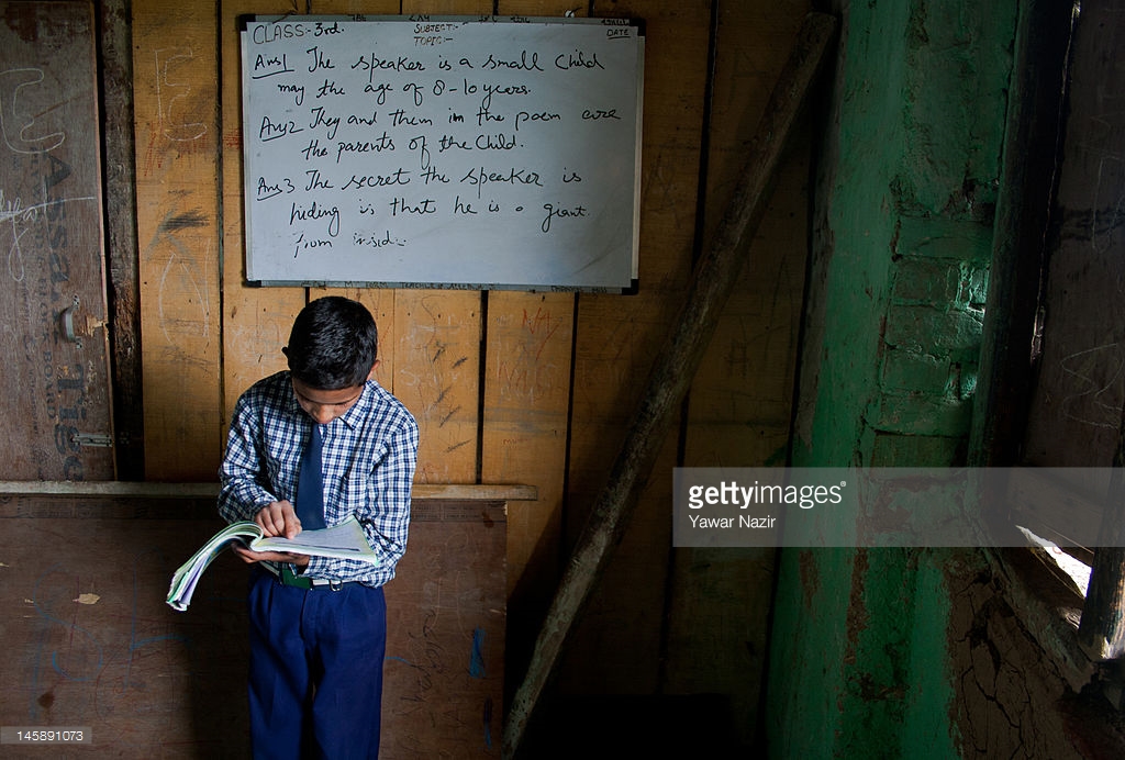 Photo: Yawar Nazir/ Getty Images, Children of Kashmir, Conflict and A Collapsed Education System | Leher NGO in India | Child Rights Organization