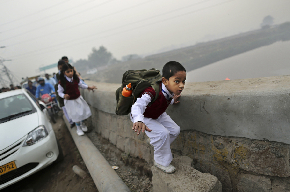 Photo: Kevin Frayer/ Associated Press, In Photos: A Rough Road To The Classroom | Leher NGO in India | Child Rights Organization