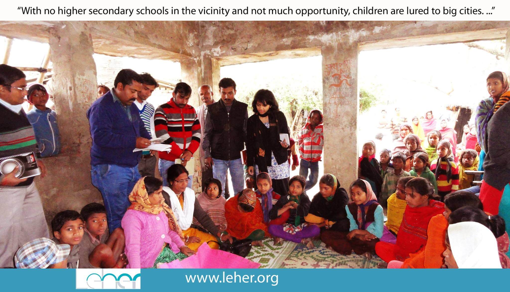 First interaction with the community in Madhubani | Child Rights Organization | NGO in India