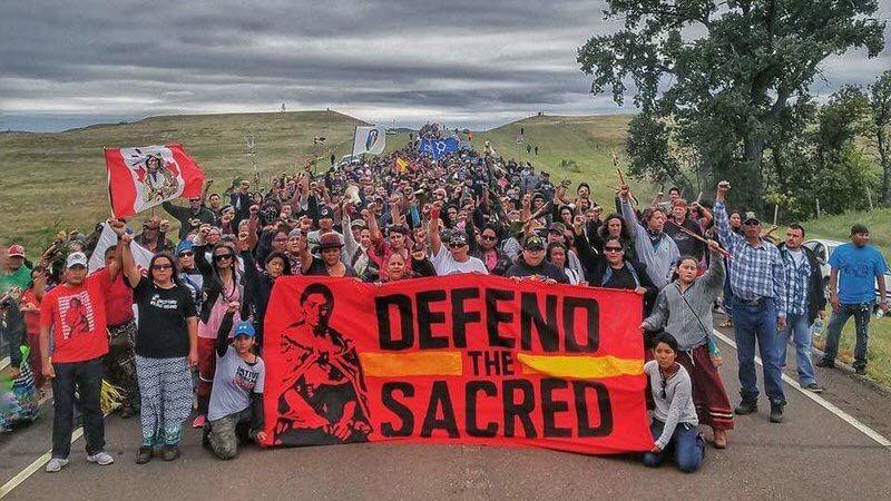 Standing Rock, North Dakota Water Protectors.  Photo courtesy-  Socialist Alternative