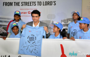 Sourav Ganguly with jersey