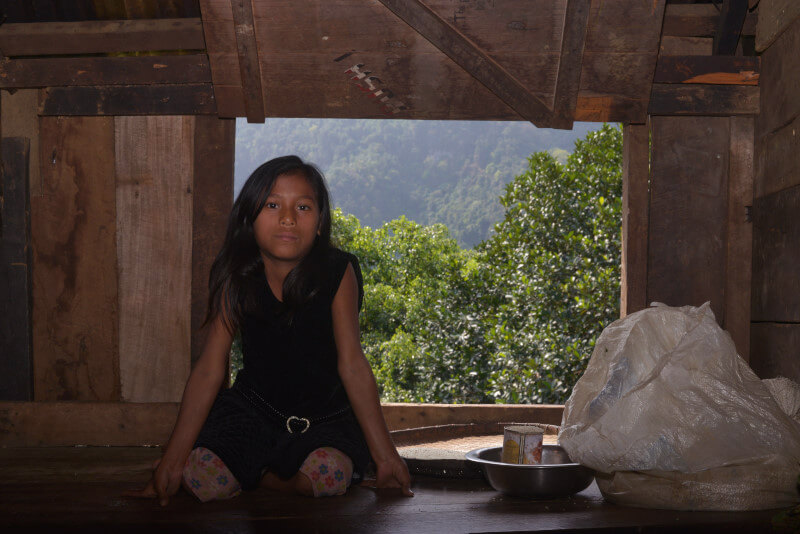 A young girl