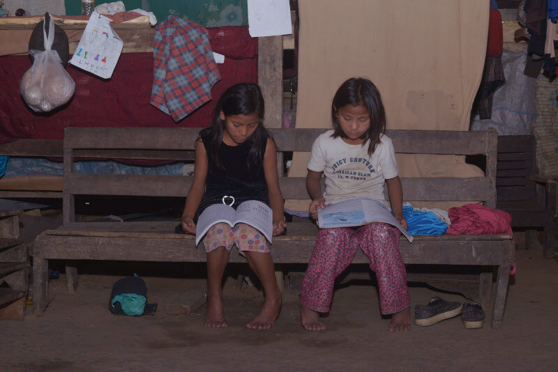Granddaughters studying