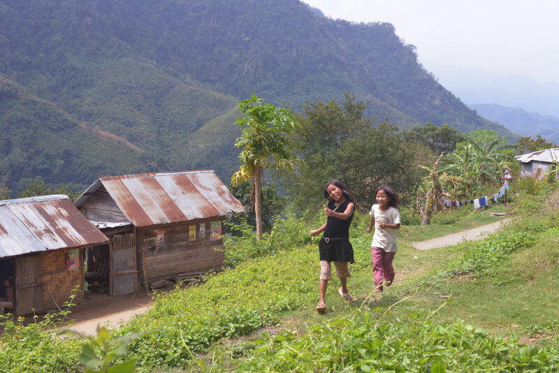 Girls running