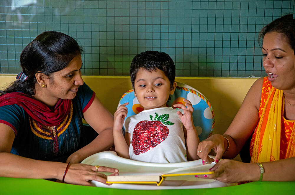 A child being taught