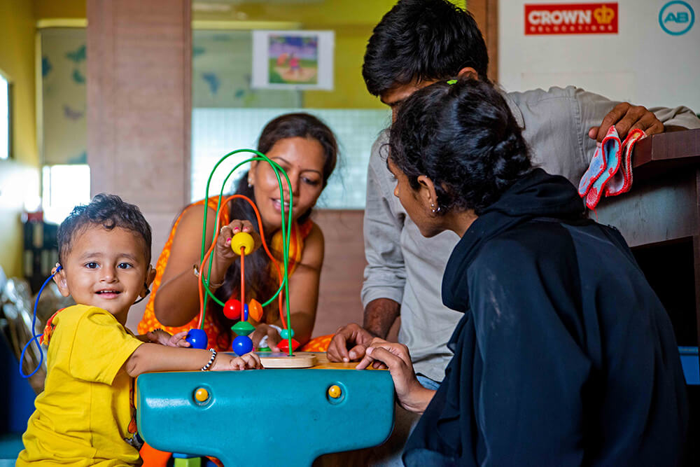 A child playing indoor