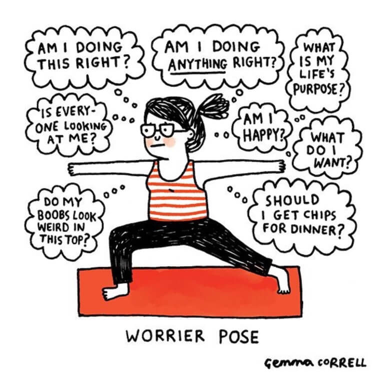 Gemma Correll Anxiety Illustration