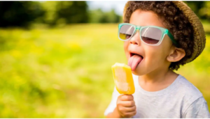 Child eating ice-cream